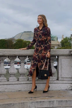 Black Baroque Print Belted Maxi Shirt Dress -Winter Fashion Shop 13406cac9b143a0d3f626e6079c8fbc1bf05cfe9 1