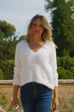 Cream Pointelle Pearl Embellished Jumper 13 Cream Pointelle Pearl Embellished Jumper -Winter Fashion Shop a8bf21caadc94e7c3c8e2766966816909ba8c768