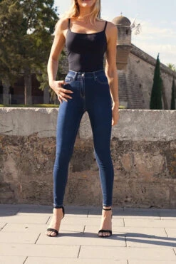 Indigo Blue Ultra-Stretch Comfort Fit Skinny Jeans -Winter Fashion Shop b36a9ae55a3ddc40a324f6cf7e3811327c3c2f91