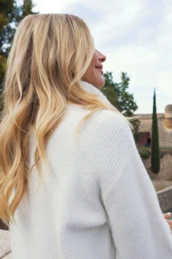 Ivory Super Soft Half Zip Rib Jumper -Winter Fashion Shop be161b2d783fc322437502f73c906d3d9e44aeea