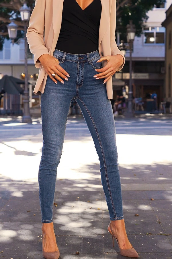 Mid Blue Perfect Skinny Jeans 9 Mid Blue Perfect Skinny Jeans - Image 7