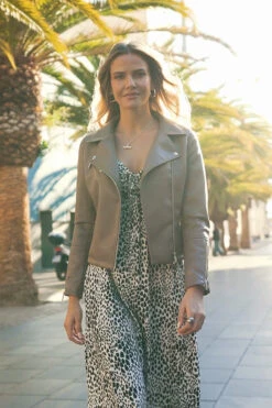 Taupe Faux Leather Biker Jacket -Winter Fashion Shop ecb8a9e3a611e74c83fa17641767ea17d7f35655