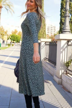 Sage Green Animal Print Jersey Midi Dress 15 Sage Green Animal Print Jersey Midi Dress -Winter Fashion Shop ff41614b273dc24302e6113c30389de3cb7e8053