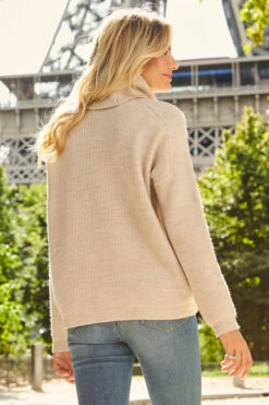Cream Roll Neck Super Soft Knitted Jumper -Winter Fashion Shop web 04 s20ow009nl s21tk375nl a20bd002be 058