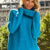 Bright Blue Roll Neck Super Soft Knitted Jumper -Winter Fashion Shop web 04 s20ow009nl s21tk375nl a20bd002be 024 black jeans rt