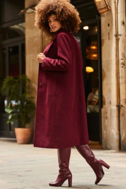 Burgundy Premium Longline Wool Mix Coat 10 Burgundy Premium Longline Wool Mix Coat -Winter Fashion Shop web 2307 01 a22dk650rd0011 a23ow053rd0011 01 242 1