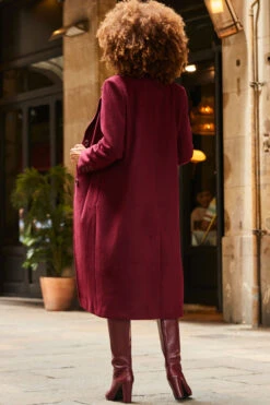 Burgundy Premium Longline Wool Mix Coat 11 Burgundy Premium Longline Wool Mix Coat -Winter Fashion Shop web 2307 01 a22dk650rd0011 a23ow053rd0011 01 261 1