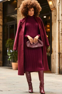 Burgundy Premium Longline Wool Mix Coat 13 Burgundy Premium Longline Wool Mix Coat -Winter Fashion Shop web 2307 01 a22dk650rd0011 a23ow053rd0011 01 282 1