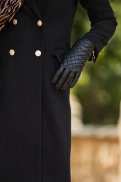 Black Double Breasted Longline Wool Coat -Winter Fashion Shop web 2309 03 a23ow026bk0001 a23dw091bk0001 s20as002be0027 aw19as01mi0001 a23ac064bk0001 03 337