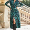Black & Green Butterfly Print Mesh Shirt Dress -Winter Fashion Shop web 2309 120 a23dj010bkcv01 120 059 2 1