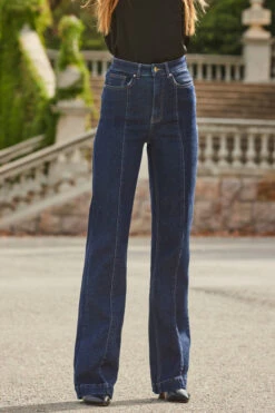 Dark Indigo Wide Leg Pintuck Jeans -Winter Fashion Shop web 2309 18 a23tk211oe0008 a22bl004bk0001 18 212