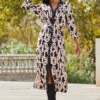 Black Chain Print Contrast Trim Belted Shirt Dress 2 Black Chain Print Contrast Trim Belted Shirt Dress -Winter Fashion Shop web 2309 96 a23dw105bkge01 96 181 2