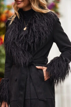 Black Luxe Faux Suede & Fur Afghan Coat -Winter Fashion Shop web 2310 05 a23op002bk0001 a20tk008bk0001 s23bp001bk0001 05 136