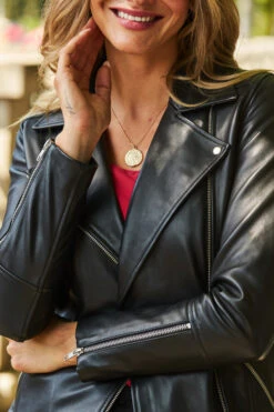 Black Longline Leather Biker Jacket 12 Black Longline Leather Biker Jacket -Winter Fashion Shop web 31 s22tj008rd0017 a22ol001bk0001 406