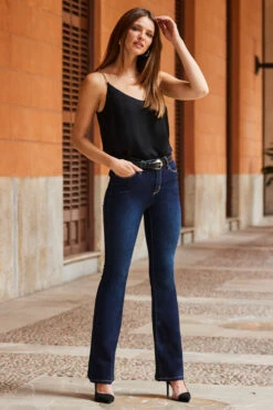 Dark Indigo Kick Flare Jeans 9 Dark Indigo Kick Flare Jeans -Winter Fashion Shop web 66 s22ow024bk0001 198