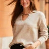 Taupe Gold Chain Detail Jumper -Winter Fashion Shop web 70 a22ow027gn0001 a22tk530nl0003 089
