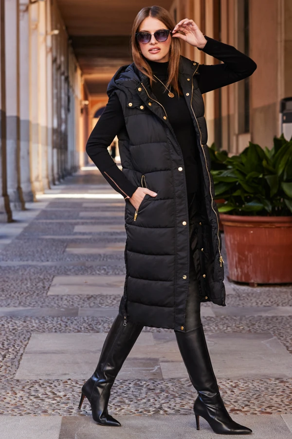 Black Roll Neck Rose Gold Zip Detail Jumper 6 Black Roll Neck Rose Gold Zip Detail Jumper - Image 4