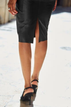 Black Zip Detail Leather Dress -Winter Fashion Shop web 94 s22dl021bk0001 179 rc