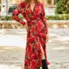 Red Multi Print Midi Shirt Dress 2 Red Multi Print Midi Shirt Dress -Winter Fashion Shop web rt 71 a21dw038rd0017 128